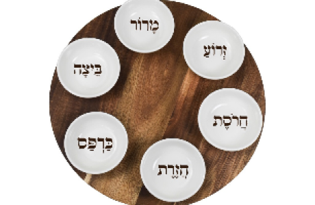 צלחת פסח - עץ 